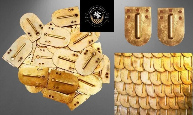 SCALE OF Brass Lorica SQUAMATA, Reproduction of brass scale to make or fix - Image 1 of 2