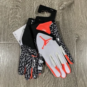 Guantes de fútbol americano Jordan Nike Vapor Jet 7.0 ADULTO BLANCO/CEMENTO/INFRARROJO, PEQUEÑOS - Imagen 1 de 5