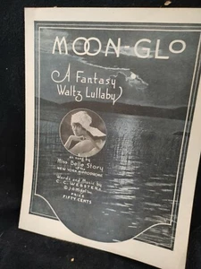 Antique Moon-Glo: A Fantasy Waltz Lullaby Sheet Music 1918 - Picture 1 of 3