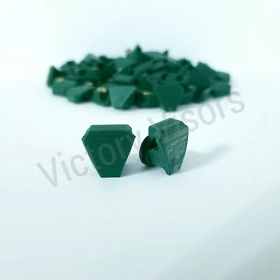 BULK Mini Football Visor Clips. AS LOW AS $1.50 PER CLIP. Green UA Mini Clips - Image 1 of 2