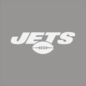 New York Jets #15 NFL Team Logo 1 Color Vinyl Decal Sticker Car Window Wall - Picture 1 of 7
