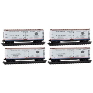 Micro-Trains N 98300236 New York Central NYC&HR 40' Wood Reefer Set Freight Car - Picture 1 of 5