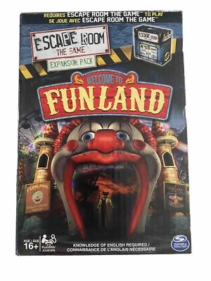 ESCAPE ROOM THE GAME  FUNLAND Expansion Pack - 100% COMPLETE Never Used Open Box - Image 1 of 3