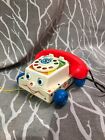 Vintage Fisher Price Chatter Telephone Phone Pull Toy #747