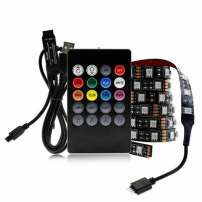 5V USB LED Strip 5050 RGB Changeabl LED TV Background Lighting 0.5-5M DIY Flexib - Image 1 of 4