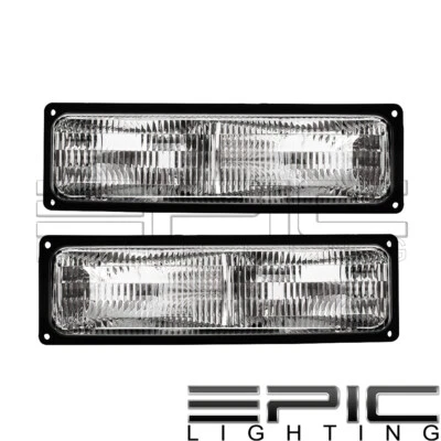 Par de luces de señalización laterales izquierdo derecho para Chevrolet GMC TAHOE YUKON 1994-2000 Foto 1 de 2