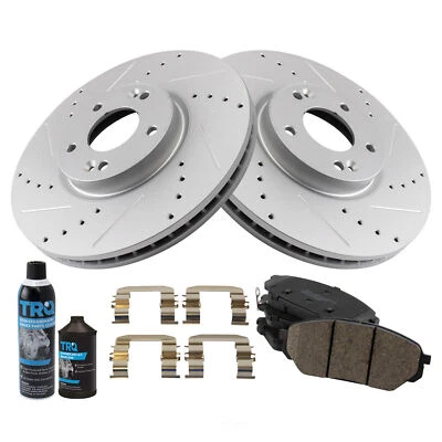 Disc Brake Kit TRQ BKA21662 fits 2007 Hyundai Veracruz - Imagem 1 de 4