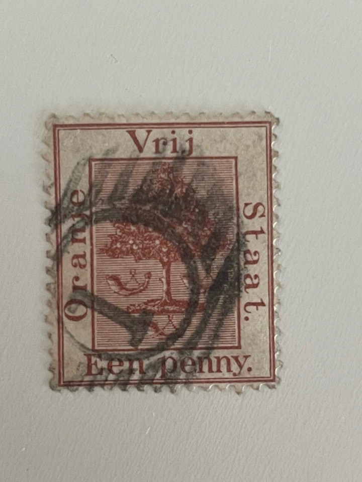 Orange Free State 1868 Een Penny Red Brown - Image 1 of 1