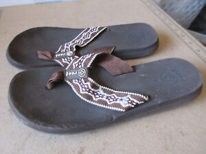 Women's REEF  flip flop thong sandals, W 10  - (O 132)