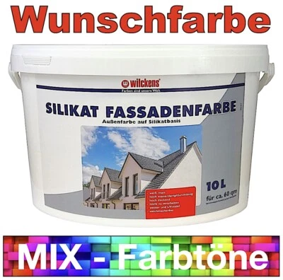 Wilckens Silikat Fassadenfarbe 10L MIX - Außenfarbe Wandfarbe - in Wunschfarbe ! - Bild 1 von 4