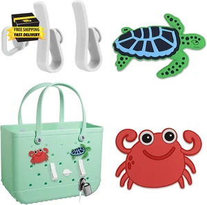 Decoration for Bogg Bag Accessories, 2PCS Bogg Bag Charms with 3PCS Key Holder f - Picture 1 of 6