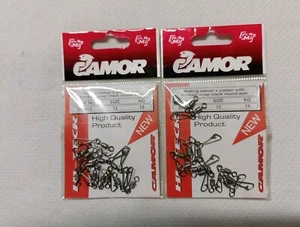 Rolling Swivel X-patten White Hooked Snap Camor Size 12 Due Bustine Code 500912 - Foto 1 di 1
