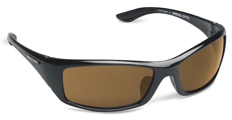 Gafas de sol Arsenal Optix Voltage no polarizadas negras brillantes con lentes marrones Foto 1 de 1