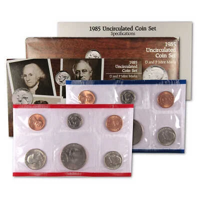 1985 Uncirculated Coin Set U.S Mint Original Government Packaging OGP - Image 1 of 4