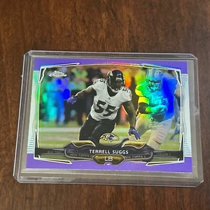 Terrell Suggs 2014 Topps Chrome Purple Refractor Color Match Baltimore Ravens - Picture 1 of 2