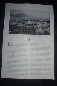 * VECCHIO ARTICOLO: BAIDA (PALERMO)  1934 - Imagen 1 de 1