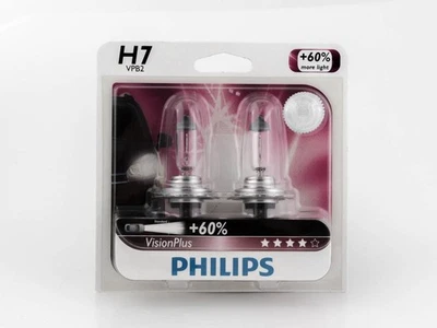 Philips H7 VPB2 VisionPlus Headlight High-Performance Bulb (2) NEW H7VPB2 - Image 1 of 4