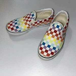 Vans Jungen Mädchen Klassisch Mehrfarbig Freizeit Slipper Schuhe Turnschuhe Größe 1 - Bild 1 von 5