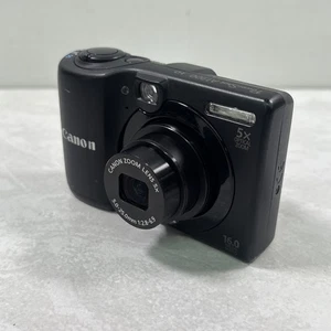 Canon Powershot A1300 HD 16MP Digitalkamera mit SD getestet - Schwarz - Bild 1 von 8