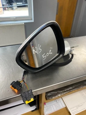 Peugeot 508 Nearside Mirror Power Folding 8154SH KWE - Pearlescent White - Image 1 of 2