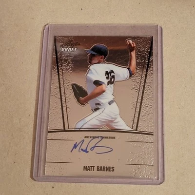 2011 Leaf Metal Draft Matt Barnes RC Auto #MB3 - Image 1 of 2