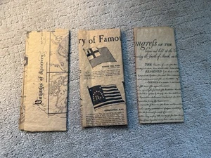 Historic Document Replica Discovery Famous Flags And Congrefs In NY - Picture 1 of 5