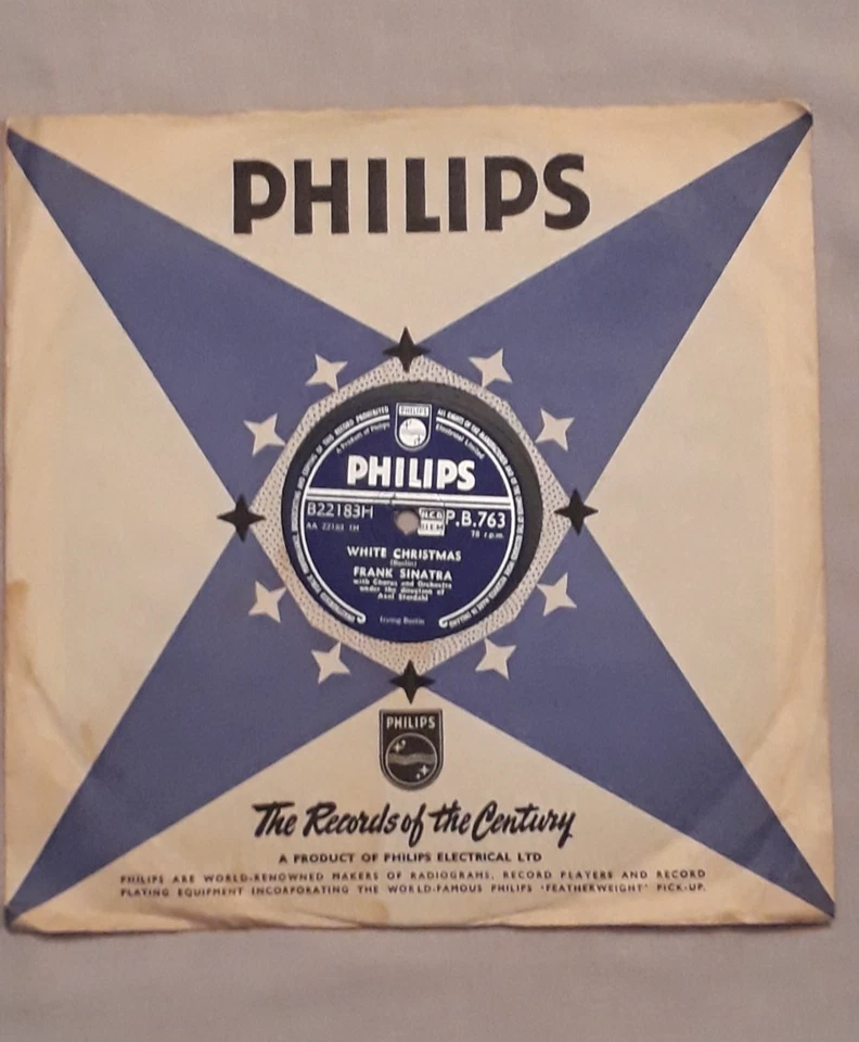 FRANK SINATRA White Christmas bw Christmas Dreaming 78rpm 1957 UK Philips Ex - Image 1 of 3