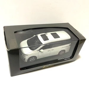 Kyosho Jcollection 1/43 Nissan Elgrand 2010 White Pearl Diecast Car - Imagen 1 de 7