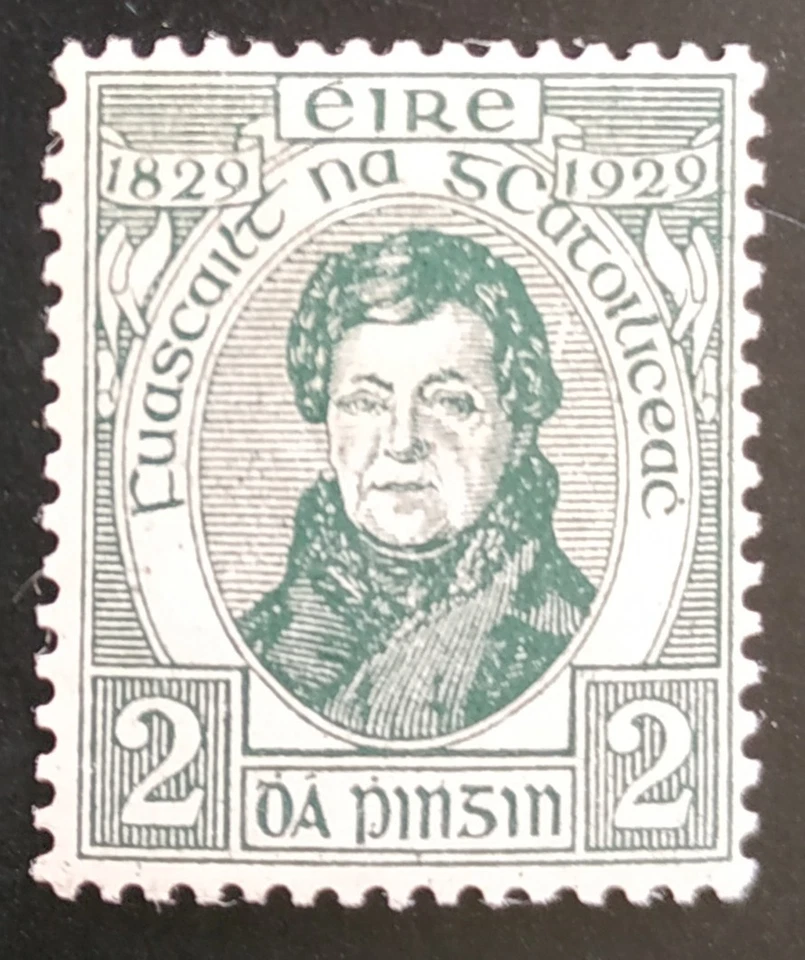 IRELAND 1929 O'CONNELL 2d VARIETY 'PEN BEHIND EAR' R4/12 LHM HIB C1b CAT €90 - Изображение 1 из 1