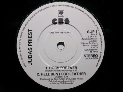 JUDAS PRIEST ROCK FOREVER CBS S JP 1 ROB HALFORD HEAVY METAL PROMO - Image 1 of 2