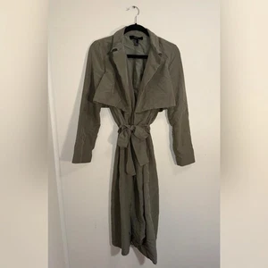 Forever 21 grüner Wildledermantel/Kleid Größe S - Bild 1 von 5