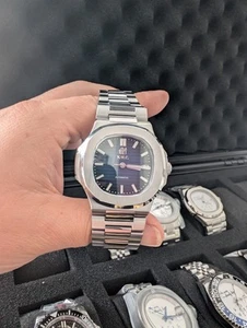 Herren Custom Built Uhr 40mm Seiko Nh35 Uhrwerk Blau Neu mit Etikett - Bild 1 von 6