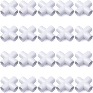 20-PK 3/4 pulgadas. Montaje de grado para muebles cruzados de PVC de 4 vías ASTM SCH40 - Imagen 1 de 1