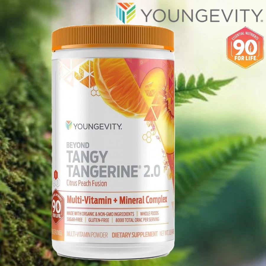 Polvo Youngevity Dr. Wallach Beyond Tangy Tangerine 2.0 (bote de 1.05 lb) Foto 1 de 3