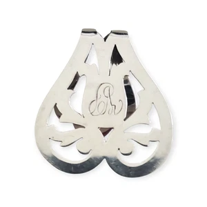 Sterling Silver Money Clip with Open Work Design #13435 - Bild 1 von 4