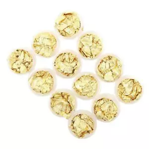 Confezione 12 Fogli ORO Nail Art, Set Paillettes Unghie per Decorazione - Foto 1 di 5