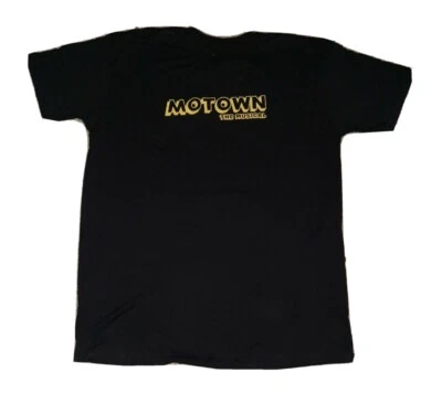 Motown The Musical T-Shirt Size XL Gold Shadow Glitter Lettering - Image 1 of 4
