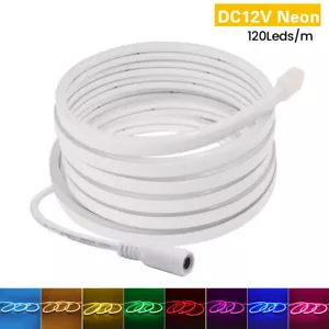 LED Strip Lights Flexible Neon Rope Lights Waterproof IP67 Outdoor Lighting 12V - Picture 1 of 19