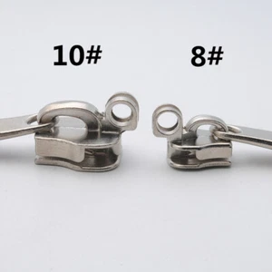 2 pares de kits de reparación de cabeza con cremallera de metal con cremallera y cremallera hágalo usted mismo accesorios - Imagen 1 de 9