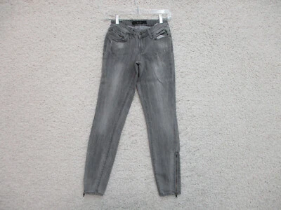 Jessica Simpson Jeans 25 Womens Gray Denim Skinny Leg Stretch Ankle Zip Casual Foto 1 de 4