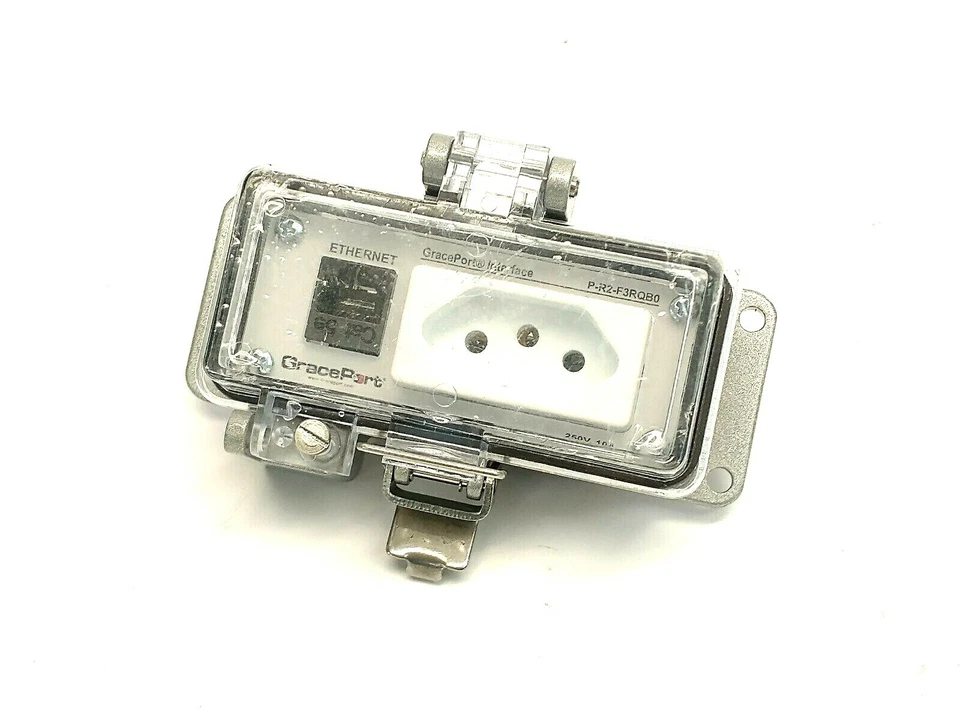 GracePort P-R2-F3RQB0 RJ45 Ethernet Panel Interface Connector 250VAC 10A - Image 1 of 4