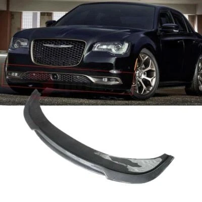 Carbon Fiber Look Front Bumper Lip Splitter Spoiler For Chrysler 300C 2015-2021 Foto 1 de 4