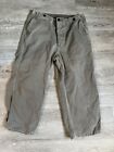 Raey Cropped Khaki Jeans Size 12 Beige Green Oraganic Cotton Great Condition