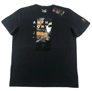 NWT Anthony Joshua Under Armour Boxing Face Shirt Black/Gold Shirt L RARE - Picture 1 of 6