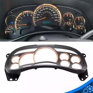 Gauge Cluster Lens Cover Gold Trim Rings for GM Trucks SUVs  2003 2004 2005 2006 - Picture 1 of 24