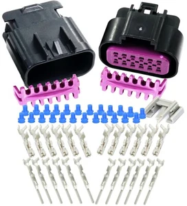 Delphi 12-Pin 15AMP GT 150 Gauge 16 18 GA Wire Kit,12 Conductor Sealed Connector - Picture 1 of 8