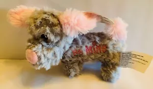 Fuzzy Friends Cucciolo Cane Grigio e Rosa Be Mine Peluche Love 7" - Foto 1 di 6