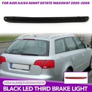 Pour Audi A4 Avant 2005-2008 Noir 3 éme Feux Arriere Feu Stop Supplémentaire LED - Imagen 1 de 6
