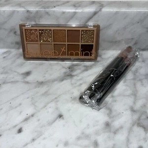 Sweet Mint 10-Pfannen Lidschatten Make-up Palette, braun Akt, mit Pinseln - Bild 1 von 2