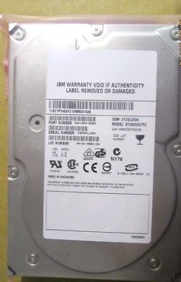 GENUINE IBM/SEAGATE 300GB 10K 3.5" FC HDD - 71P7465 / ST3300007FC / 9X1004-039 - Image 1 of 4
